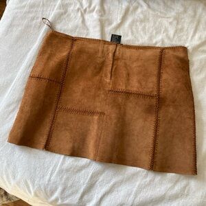 Bebe Suede Leather 8 Skirt